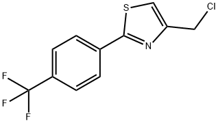 4-氯甲基-2-[4-(三氟甲基)苯基]-1,3-噻唑, 135873-35-7, 结构式