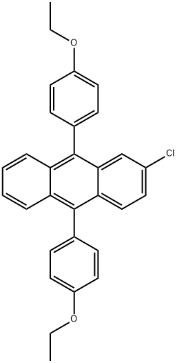 9,10-双(4-乙氧苯基)-2-氯蒽, 135965-21-8, 结构式