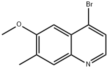 4-溴-6-甲氧基-7-甲基异喹啉 结构式