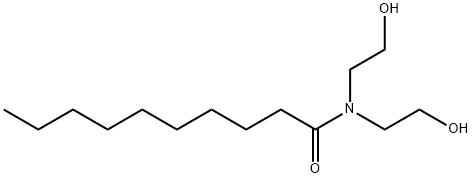 N,N-bis(2-hydroxyethyl)decan-1-amide  Structure