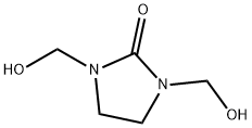 1,3-ビス(ヒドロキシメチル)-2-イミダゾリジノン 化学構造式