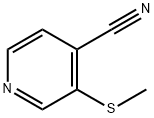 4-PYRIDINECARBONITRILE, 3-(METHYLTHIO)- Structure