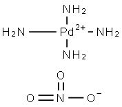 四氨基硝酸钯, 13601-08-6, 结构式