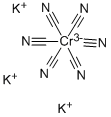 六氰酸铬钾, 13601-11-1, 结构式