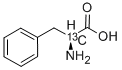 L-苯丙氨酸-Α-13C 结构式