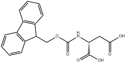 FMOC-D-天冬氨酸, 136083-57-3, 结构式