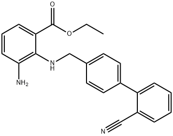 Ethyl-3-Amino-2-[(2'-Cyanoiphenyl-4-yl) Methyl]-Amino Benzoate|3-氨基-2-[(2'-氰基联苯-4-基)甲基]氨基苯甲酸乙酯