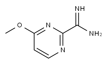 4-メトキシピリミジン-2-カルボキシアミジン塩酸塩 化学構造式