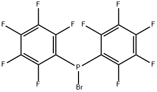 Di-(pentafluorophenyl)phosphinbromid Structure
