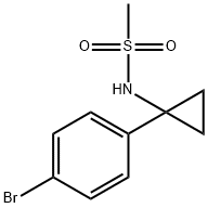 N-(1-(4-溴苯基)环丙基)甲磺酰胺 结构式