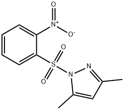 3,5-dimethyl-1-(2-nitro-phenylsulfonyl)-1H pyrazole Structure