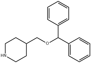 4-((DIPHENYLMETHOXY)METHYL)PIPERIDINE Struktur
