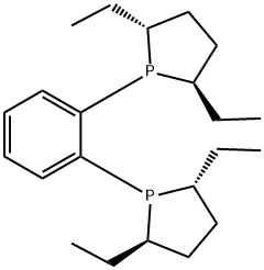 (-)-1,2-双((2R,5R)-2,5-二乙磷酰亚基)苯 结构式