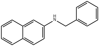N-ベンジル-2-ナフチルアミン 化学構造式