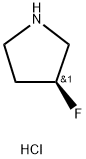 (3S)-3-氟吡咯烷盐酸盐, 136725-53-6, 结构式