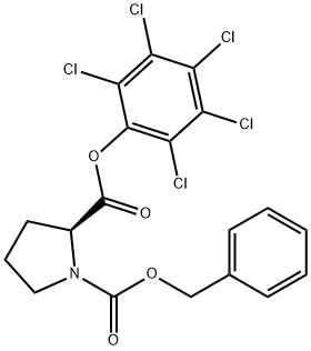 (2S)-1,2-Pyrrolidinedicarboxylic acid 2-(pentachlorophenyl)1-benzyl ester Structure
