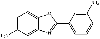 5-アミノ-2-(3-アミノフェニル)ベンゾキサゾール 化学構造式