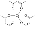 アセチルアセトンクロム(Ⅲ) 化学構造式