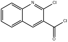 塩化2-クロロ-3-キノリンカルボニル 化学構造式