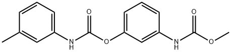 (3-メチルフェニル)カルバミド酸3-[(メトキシカルボニル)アミノ]フェニル 化学構造式
