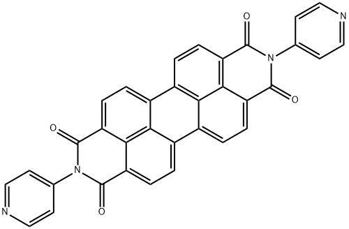 2,9-二-4-吡啶基-蒽并[2,1,9-DEF:6,5,10-D'E'F']二异喹啉-1,3,8,10(2H,9H)-四酮 结构式