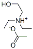 2-(ジエチルアミノ)エタノール・酢酸 化学構造式