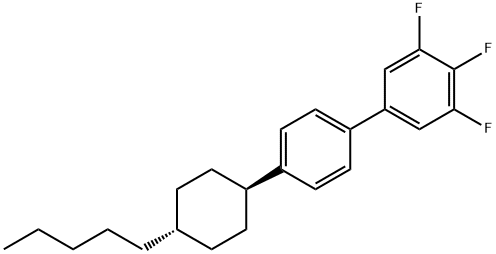 3,4,5-Trifluoro-4'-(trans-4-pentylcyclohexyl)biphenyl Structure