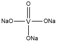 Sodium orthovanadate Struktur