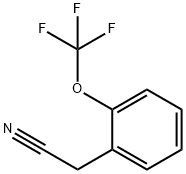 2-(トリフルオロメトキシ)フェニルアセトニトリル 化学構造式
