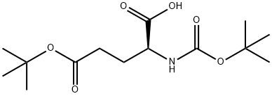 叔丁氧羰基-L-谷氨酸-5-叔丁酯 结构式