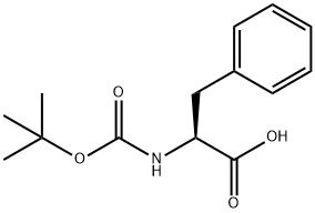 N-(tert-Butoxycarbonyl)-L-phenylalanine Structure