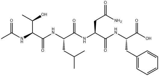 AC-THR-LEU-ASN-PHE-OH, 137372-00-0, 结构式