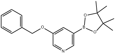 3-(benzyloxy)-5-(4,4,5,5-tetraMethyl-1,3,2-dioxaborolan-2-yl)pyridine Structure