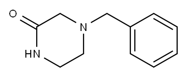 4-苄基哌嗪-2-酮, 13754-41-1, 结构式