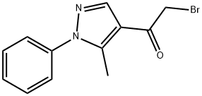 2-BROMO-1-(5-METHYL-1-PHENYL-1H-PYRAZOL-4-YL)-1-ETHANONE Structure