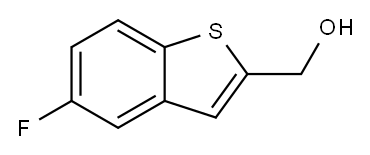 (5-氟苯并[B]噻吩-2-基)甲醇 结构式