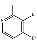 3,4-DIBROMO-2-FLUOROPYRIDINE Structure