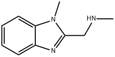 1-メチル-2-[(メチルアミノ)メチル]-1H-ベンズイミダゾール 化学構造式