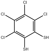 3,4,5,6-テトラクロロ-1,2-ベンゼンジチオール 化学構造式