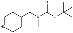 (4-ピペリジニルメチル)カルバミン酸TERT-ブチルメチル 化学構造式