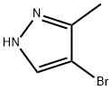 4-ブロモ-3-メチル-1H-ピラゾール 化学構造式