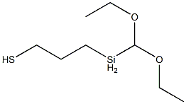 3-(二乙氧基甲基甲硅烷基)-1-丙硫醇, 13818-38-7, 结构式