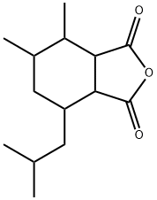 6-Isobutyl-3,4-dimethylcyclohexane-1,2-dicarboxylic anhydride Structure