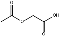 乙酰氧基乙酸, 13831-30-6, 结构式