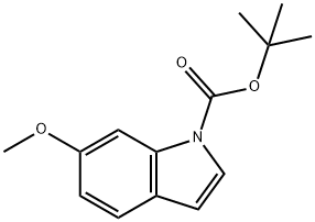 1-(叔丁氧基羰基)-6-甲氧基吲哚, 138344-18-0, 结构式