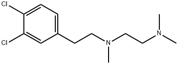 2-(3,4-ジクロロフェニル)-N-(2-ジメチルアミノエチル)-N-メチルエタンアミン 化学構造式