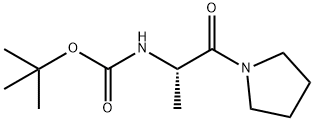 (S)-2-N-BOC-AMINO-1-PYRROLIDIN-1-YL-PROPAN-1-ONE
 Structure
