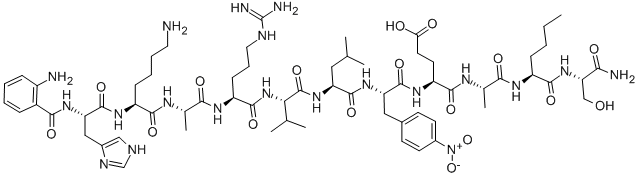 ANTHRANILYL-HIV PROTEASE SUBSTRATE III, 138668-80-1, 结构式