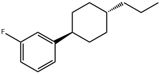 3-(Trans-4-propylcyclohexyl)fluorophenyl Structure
