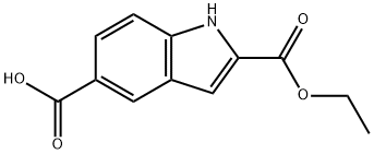 2-ETHOXYCABONYL-5-INDOLE CARBOXYLIC ACID Structure